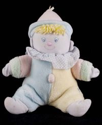 Eden Musical Pastel Clown Plush Lovey Vintage